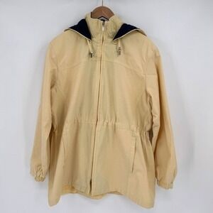 London Fog Vtg Light‎ Butter Yellow Zip-Up Utility/Chore Jacket Women's Sz 1X
